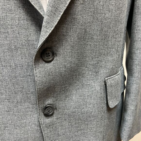 Levi’s VTG 70s Action Suit Blazer Suit Jacket Sta-Prest Heathered Gray Mens 44S - Picture 3 of 8